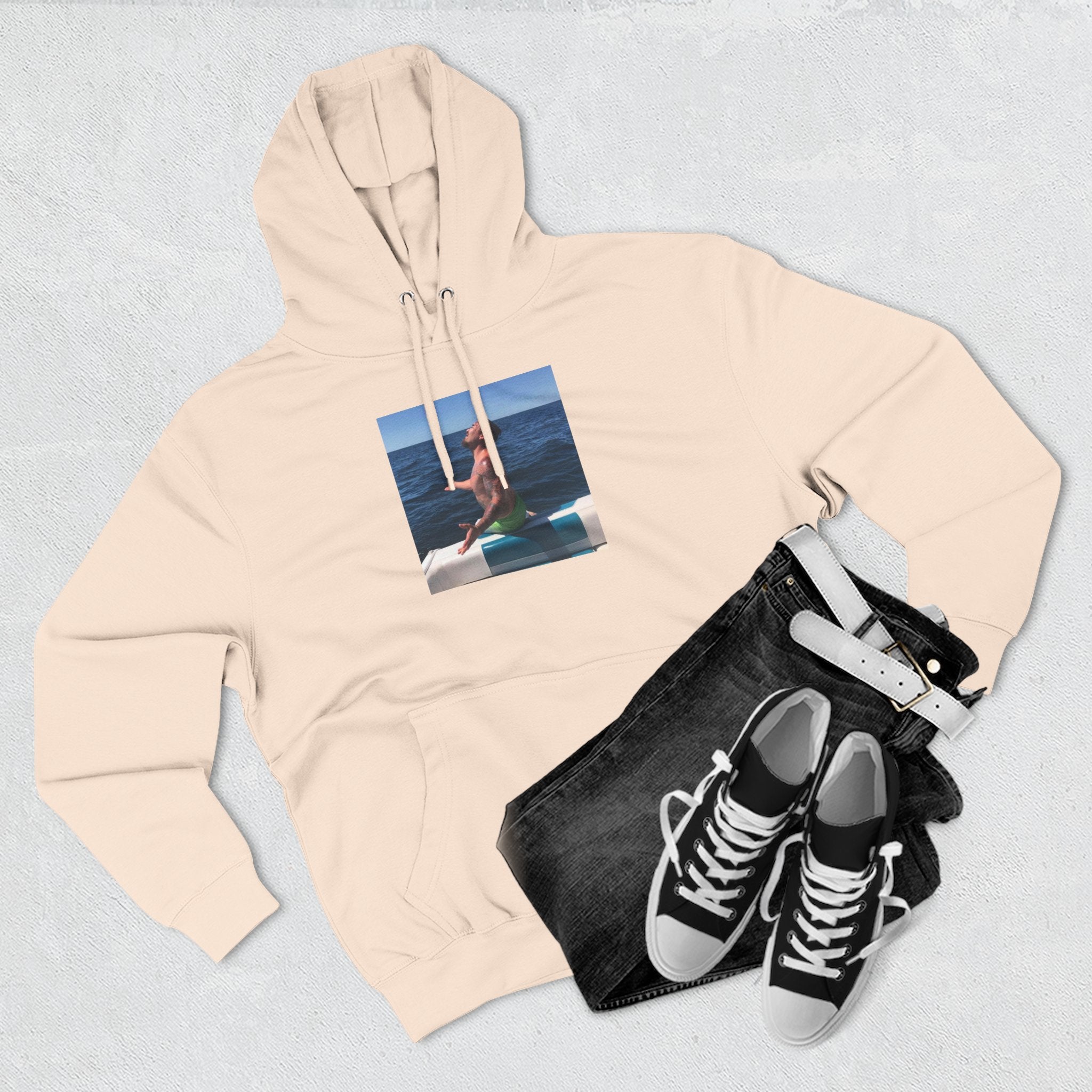 Fishy Out Of Water Hoodie — Ocean Boat Summer Vibes Fleece Pullover