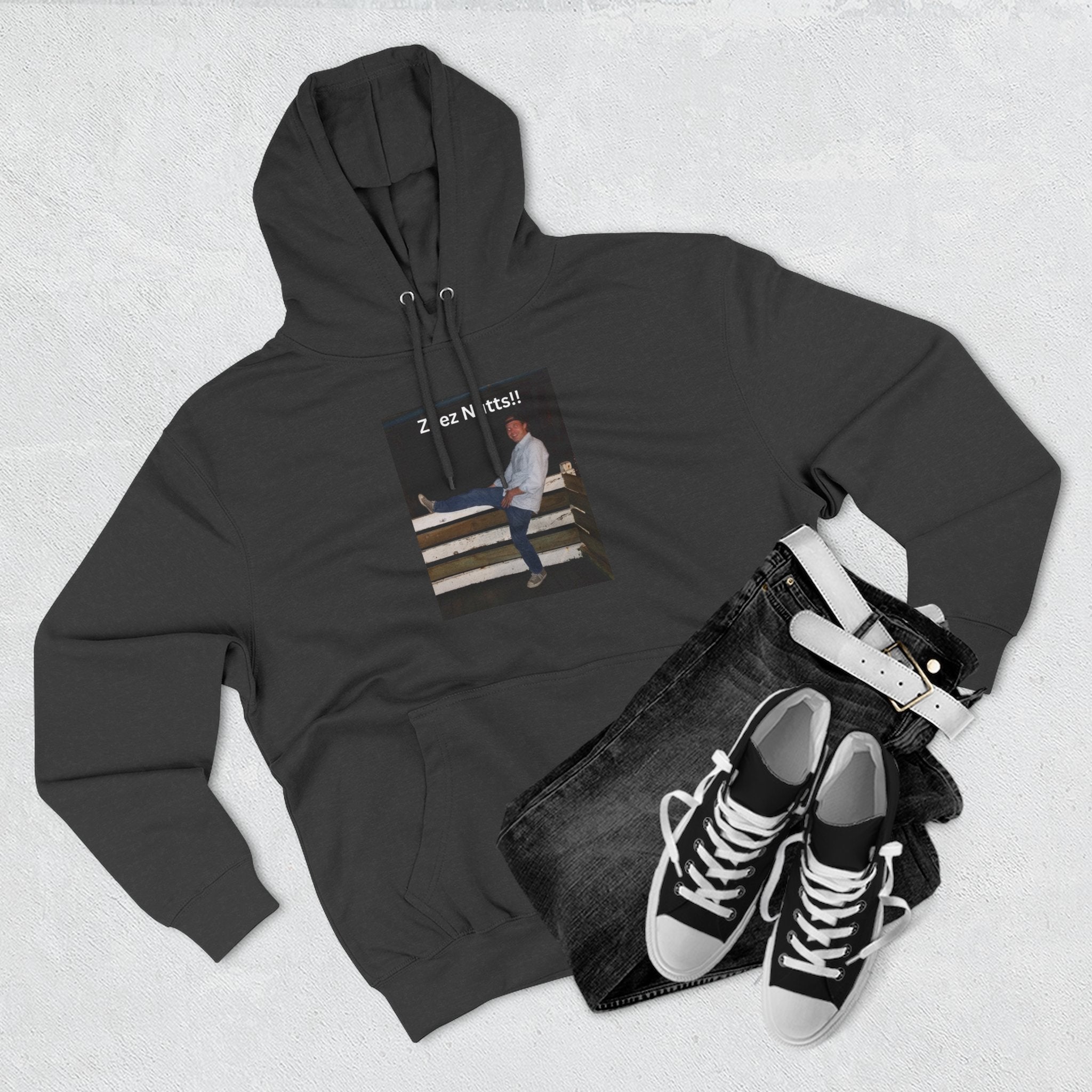 Zee'z Nutt's Moments Hoodie — Live Nutt Action Graphic Pullover