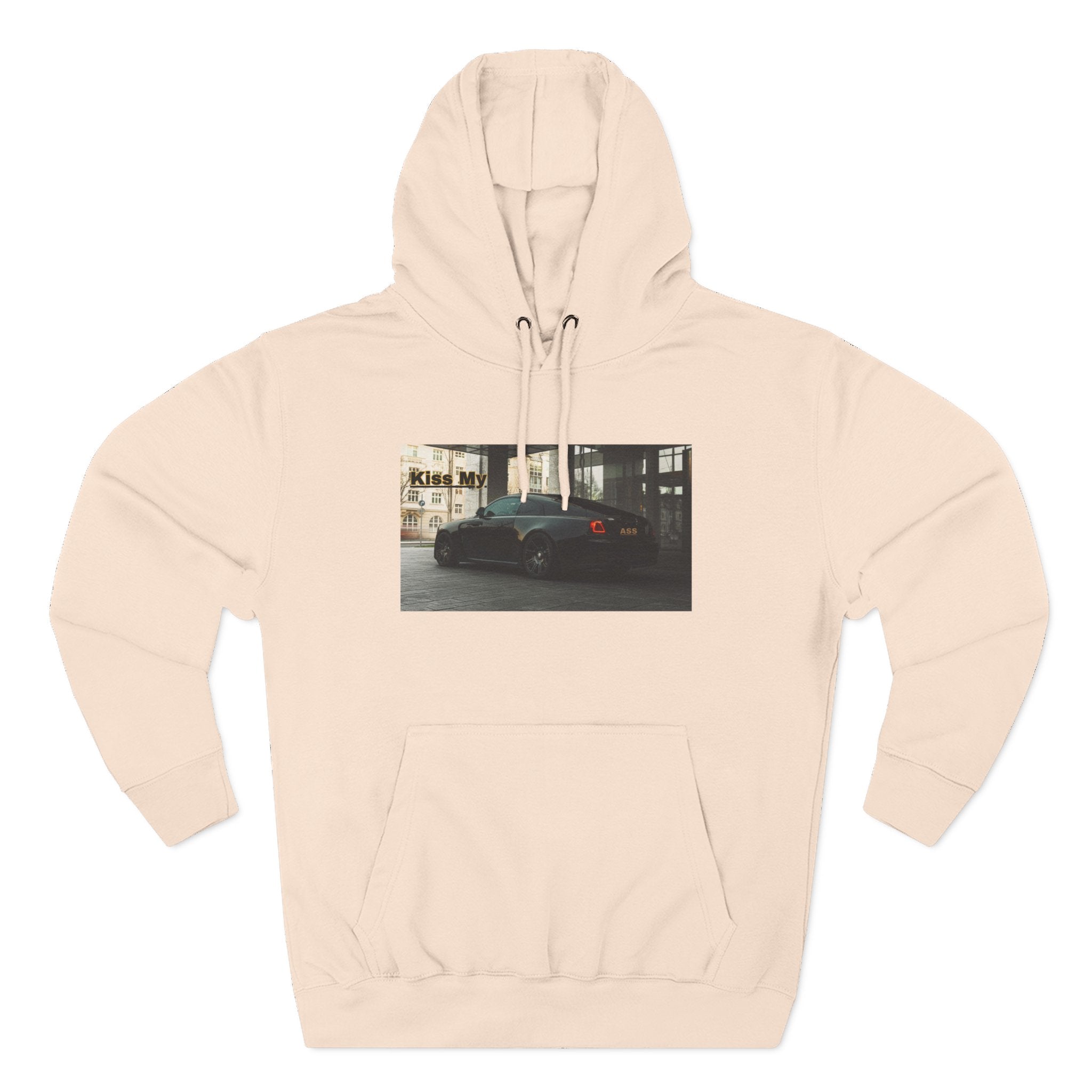 KISS MY license plate Photo Hoodie — Vintage Streetwear Pullover