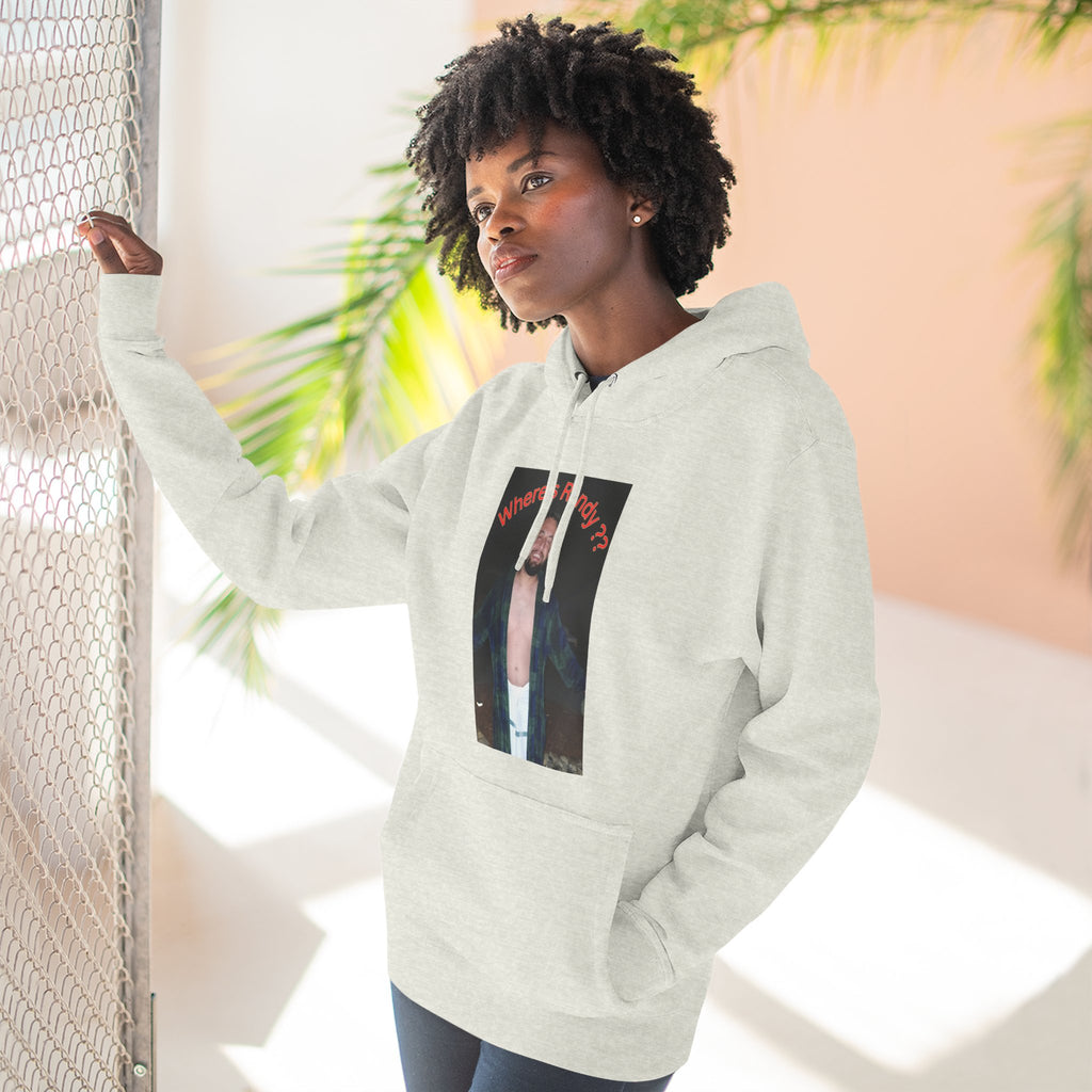 Where's Randy!!!????  Graphic Hoodie — Raised Arms Photo Print Hoodie (Three-Panel Fleece)