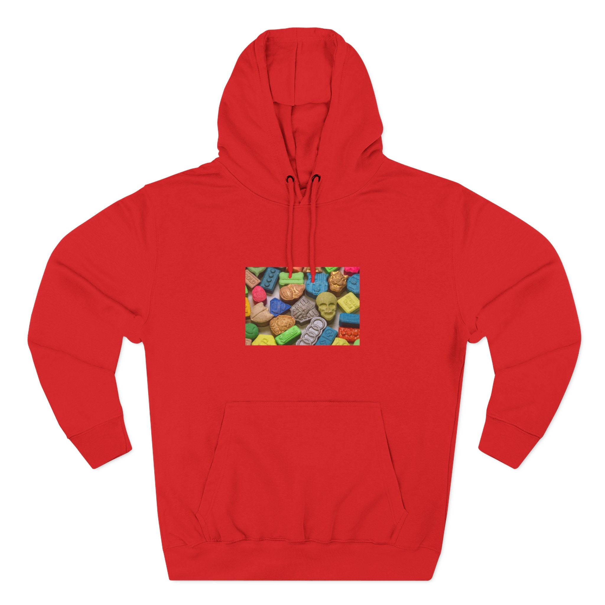 Candy Collage Hoodie — Colorful Retro Candy Graphic Pullover