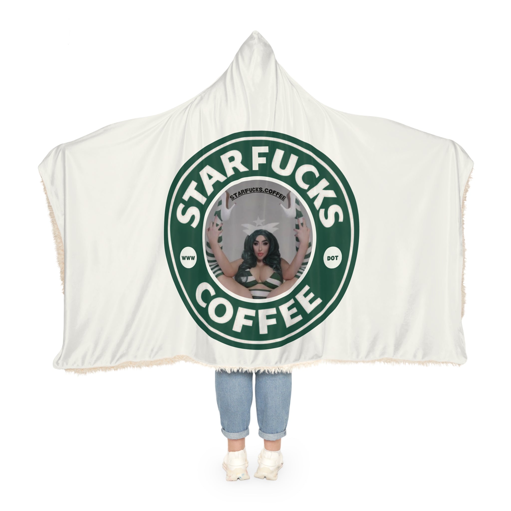 StarFucks.Coffee Snuggie Hooded Blanket