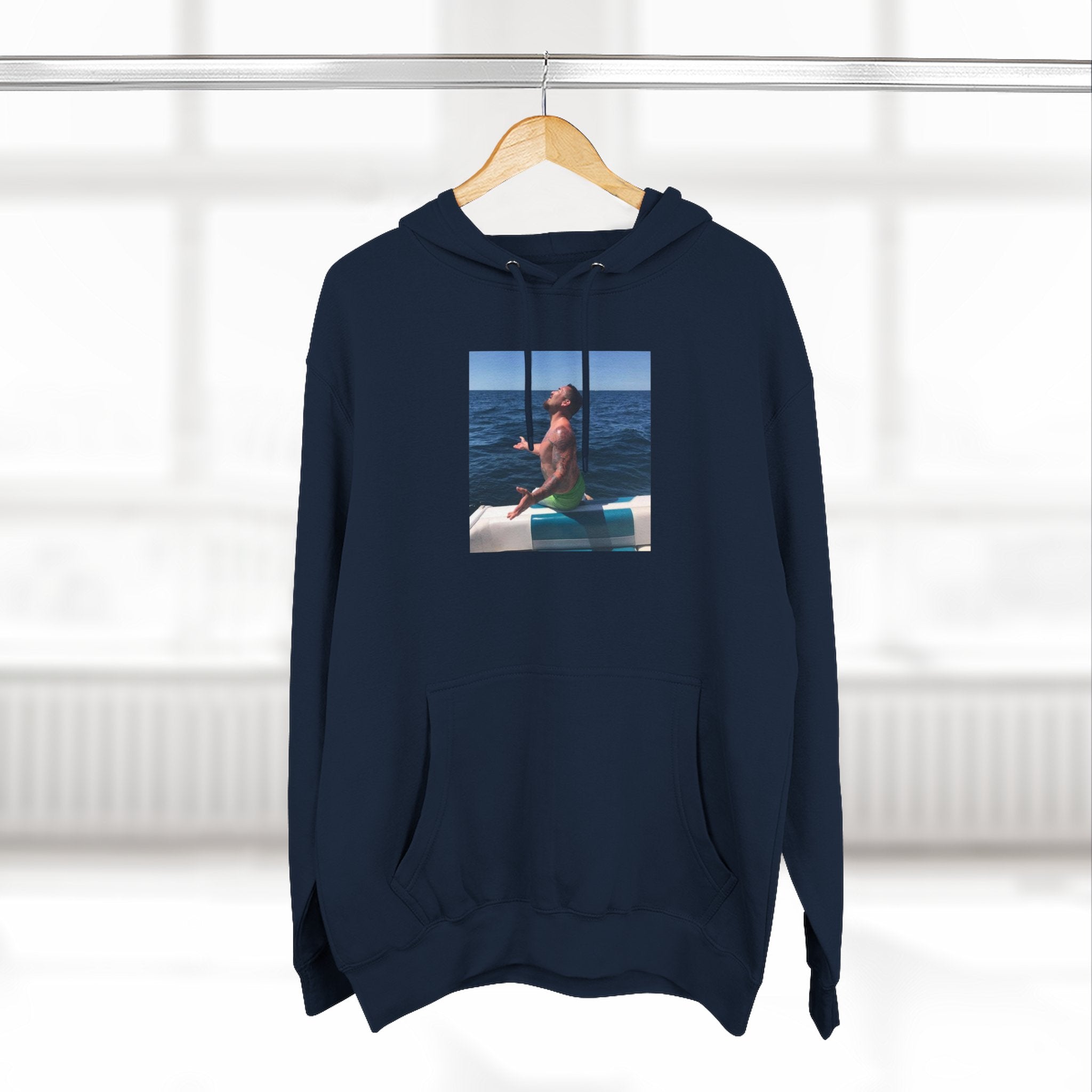 Fishy Out Of Water Hoodie — Ocean Boat Summer Vibes Fleece Pullover