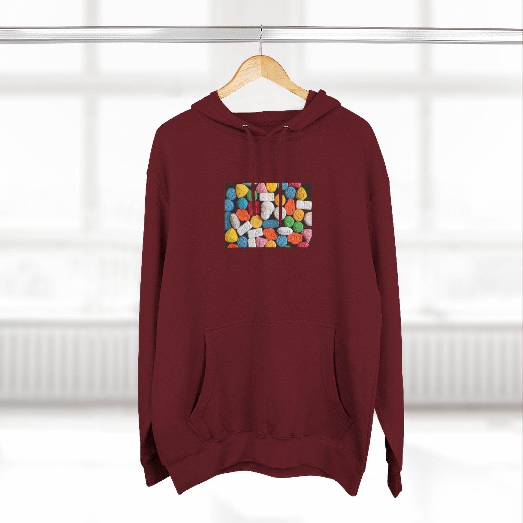 Colorful Candy Photo Hoodie — Retro Sweet Treats Pullover